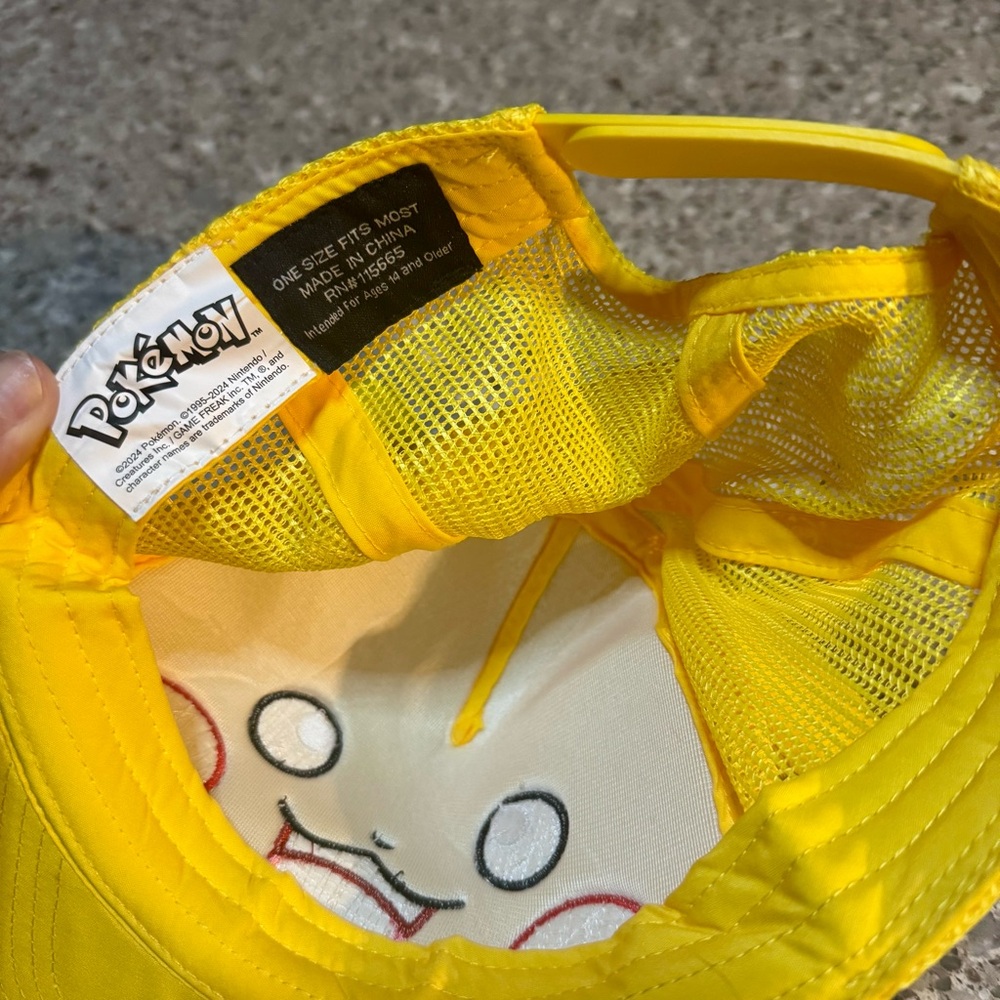 Pokémon l Pikachu l Cosplay l Snapback Hat - Adult Size OS - Yellow ⭐🧢 - Picture 2 of 7